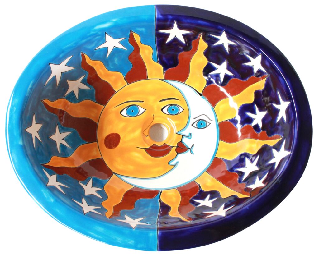 Mexican Talavera Sink Oval Eclipse 3
