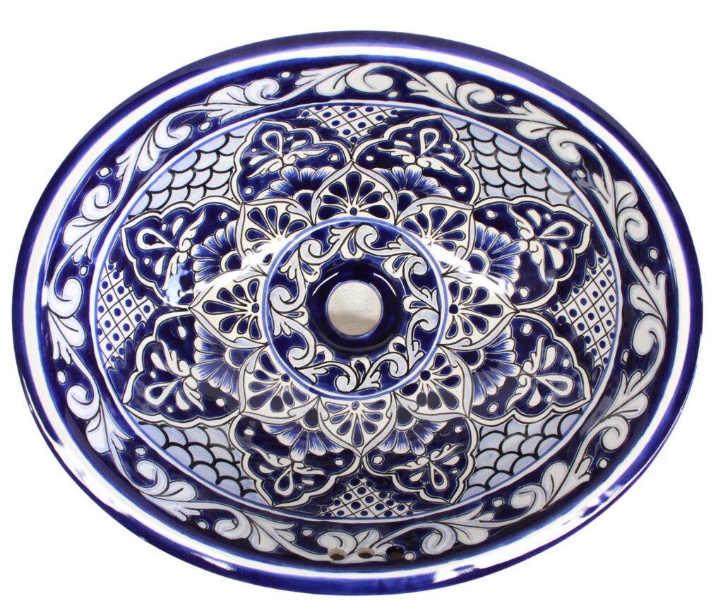 Mexican Talavera Sink Oval Mazunte