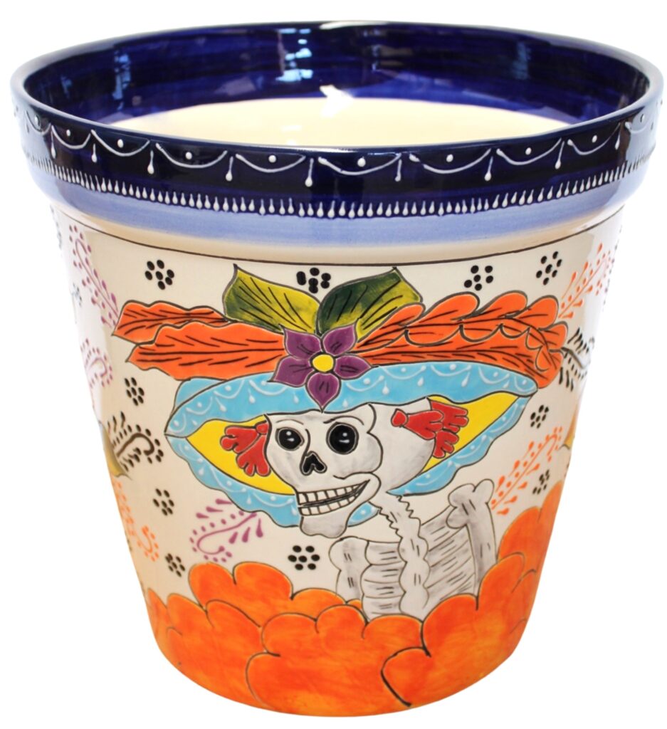 Mexican Talavera Planter Calavera