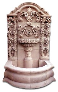 Mexican Fountain Cantera Rosa 2