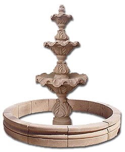 Mexican Fountain Cantera Rosa 3