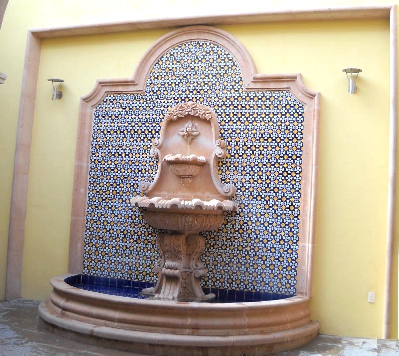 Mexican Fountain Cantera Rosa