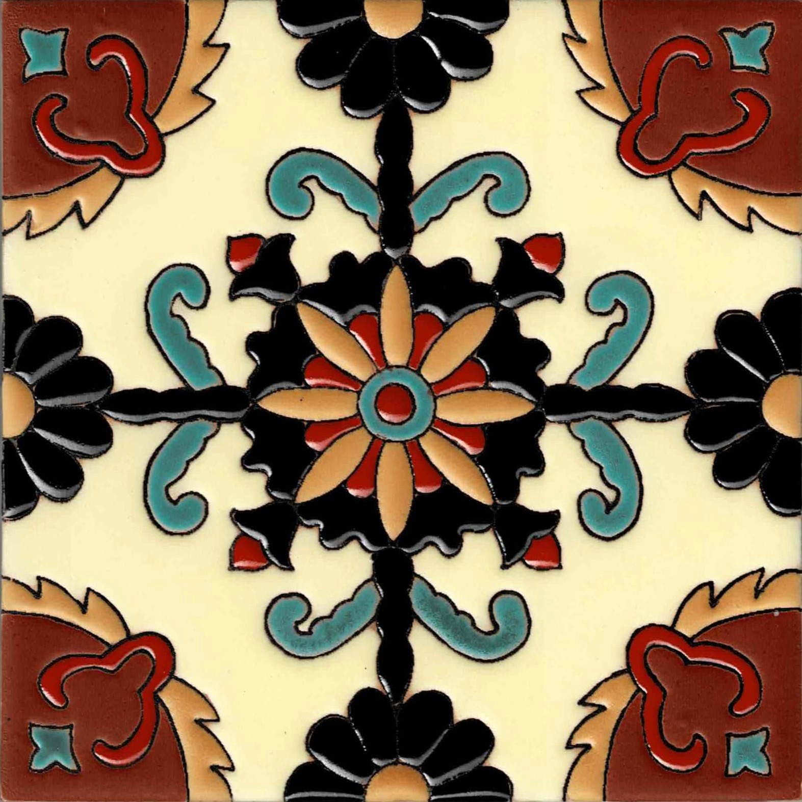 Ceramic High Relief Tile CS171BLACK -